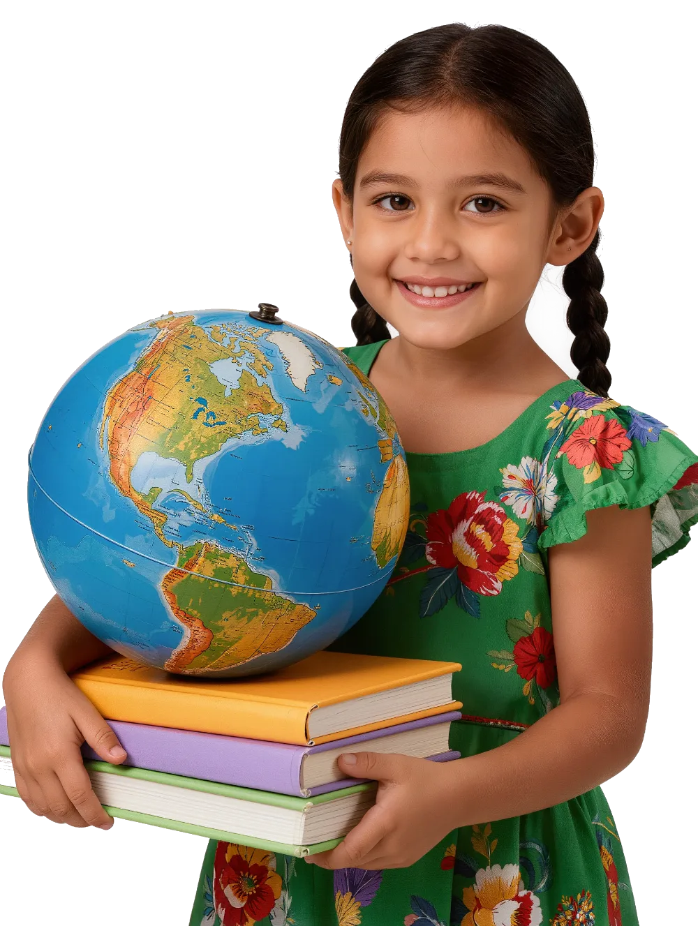 Niña aprendiendo español con Tlalli